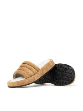p448 brown suede sandals fergie